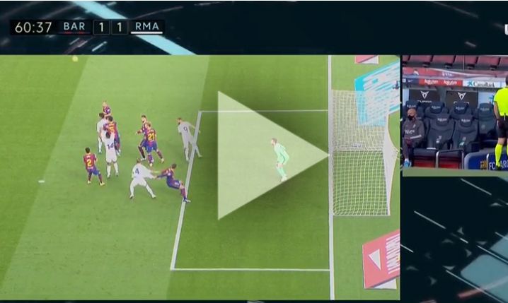 Sergio Ramos strzela gola Barcelonie! 1-2 [VIDEO]